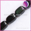 Natural 8*12mm black obsidian beads loose gemstone beads obsidian barrel